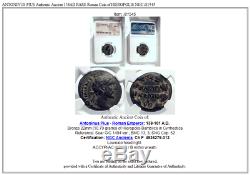 Pie Authentique Ancien Antonin 138ad Rare Coin Romain De Hiérapolis Ngc I81545