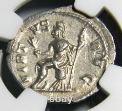 Pièce Romaine 222-235 Severus Alexander Argent Denarius Ngc Choix Extra Fine