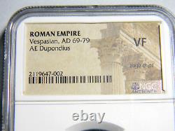 Pièce Romaine Vespasienne / Roma 69-79 Ad Æ Duponde Ngc Très Fine