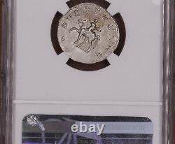 Pièce d'argent Antoninien de l'Empire romain antique de l'empereur Trajan Dèce, certifiée NGC XF.