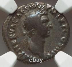 Pièce d'argent rare et patinée NGC VG NERVA 96-98 après J.-C. Empire romain César AR Denarius.