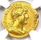 Pièce D'or Romaine Hadrian Gold Av Aureus 117-138 Après J-c Certifiée Ngc Choice Vf