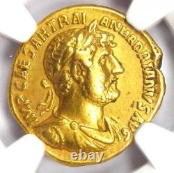 Pièce d'or romaine Hadrian Gold AV Aureus 117-138 après J-C certifiée NGC Choice VF