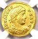 Pièce D'or Romaine Valens Av Solidus De 364-378 Après J.-c. Certifié Ngc Choice Xf (ef)