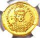 Pièce D'or Romaine En Or Honorius Av Solidus 393-423 Ad Certifiée Ngc Ms (unc)