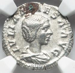 Pièce de monnaie denier NGC XF Julia Maesa 218-224, grand-mère de l'empereur romain Elagabalus