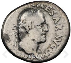 Pièce de monnaie en argent Galba AR Denarius de l'Empire romain ancien 68-69 après J.-C., César Rome NGC VG