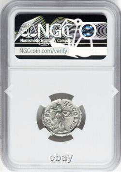 Pièce de monnaie en argent NGC XF Severus Sev Alexander 222-235 AD Empire romain César Denier