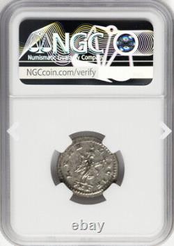 Pièce de monnaie en argent double denier de l'Empire romain de Caesar Gallienus (253-268 après J.-C.) de la NGC Ch AU