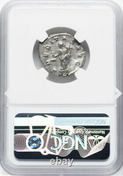 Pièce de monnaie en argent rare de l'Empire romain, Trajan Decius César Denarius, NGC Ch XF 249-251 après J.-C.