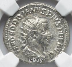 Pièce de monnaie en denier de l'Empire romain NGC Ch AU Caesar Gordian III 238-244 ap. J.-C., de HAUTE QUALITÉ