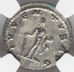 Pièce de monnaie en denier de l'Empire romain NGC Ch AU Claudius II 268-270 après J.-C., HERCULES avec CLUB