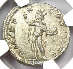 Pièce de monnaie en denier romain de Severus Alexander AR 222-235 après J.C. Certifié NGC MS (non circulé)