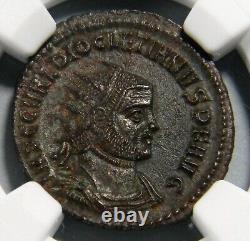 Pièce de monnaie romaine Dioclétien AD 284-305 BI Aurélianianus NGC MS 5/5 3/5