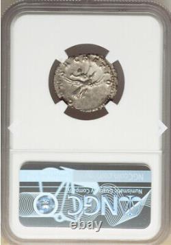 Pièce de monnaie romaine du double denier en argent NGC XF Valerian II 256-258 après J.-C., TRÈS RARE dans l'Empire romain.