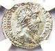 Pièce De Monnaie Romaine En Argent Marcus Aurelius Ar Denarius 139-161 Après J.-c. Certifié Ngc Au