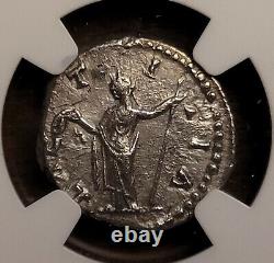 Pièce de monnaie romaine en argent ancienne rare de la femme de Faustine II Jr Marcus Aurelius, certifiée NGC Ch XF.