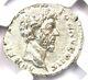 Pièce De Monnaie Romaine En Argent Denier Ar De Marcus Aurelius 139-161 Après J.-c. Certifié Ngc Au
