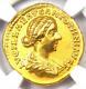 Pièce De Monnaie Romaine En Or Lucilla Gold Av Aureus 164-182 Apr. J.-c. Certifié Ngc Choice Xf (ef)
