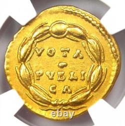 Pièce de monnaie romaine en or Lucilla Gold AV Aureus 164-182 apr. J.-C. Certifié NGC Choice XF (EF)