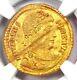 Pièce De Monnaie Romaine En Or Valens Av Solidus 364-378 Après J.-c. Certifié Ngc Choice Au