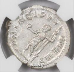 Pièce en argent de double-denier NGC MS 247-249 AD de l'Empire romain de Philippe II