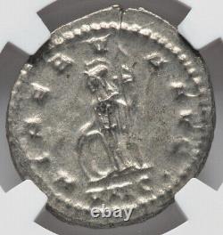 Pièce en argent double denier NGC MS Gallienus 253-268 Empire romain, TOP POP