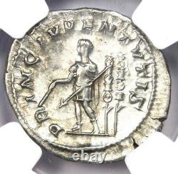 Pièce romaine en argent Maximus AR Denarius 235-238 ap. J.-C. certifiée NGC AU