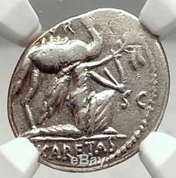 Pompée Le Grand Général Vs Aretas III Arabe Nabatea Argent Romaine Monnaie Ngc I72950