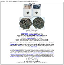 Ponce Pilate Tibère Jérusalem Jésus-christ Crucifixion Romaine Monnaie Ngc I83919