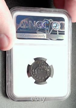 Postumus 261ad Gallic Ancient Silver Roman Coin W Galley Cologne Ngc I72658