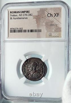 Probus Sur Horse Ancien Authentique 279ad Rome Véritable Roman Coin Ngc I81840