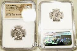 Rare Severus Alexander Comme Romulus Premier Roi Romain Ngc Certifié Xf Ancien Coin
