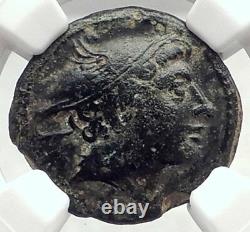 République Romaine 217bc Rare Time Of War V Hannibal Ancient Coin Mercury Ngc I73030