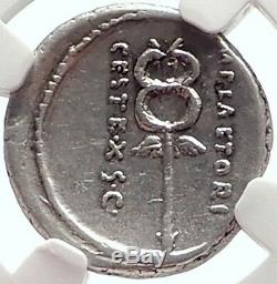 République Romaine 67bc Rome Antique Silver Coin Bonus Eventus Caduceus Ngc I69312