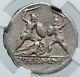 République Romaine Authentique Antique Argent 103bc Rome Coin Bataille Scene Ngc I86032
