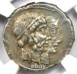 République Romaine C. Censorinus Ar Denarius Coin 88 Av. J.-c. Certifié Ngc Xf (ef)