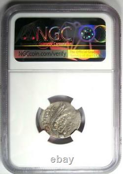 République Romaine C. Fonteius Ar Denarius Silver Coin 113 Bc Certifié Ngc Xf