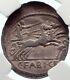 République Romaine Cybèle 102bc Victoire Chariot Stork Antique Argent Monnaie Ngc I70150