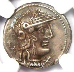 République Romaine L. Opeimius Ar Denarius Coin 131 Av. J.-c. Certifié Ngc Choice Xf (ef)