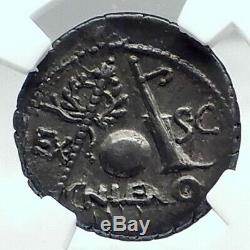 République Romaine Pompée Troupes Espagne Ancien Argent Monnaie Ngc I78637