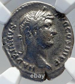 Restiveur Hadrien De L'espagne Hispanie 134ad Argent Roman Coin Rabbit Ngc I82615