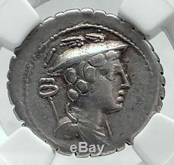 Retourne Odysseus De Odyssey Dog 82bc Argent République Romaine Monnaie Ngc I78644