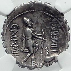 Retourne Odysseus De Odyssey Dog 82bc Argent République Romaine Monnaie Ngc I82505