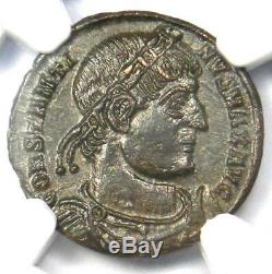 Romain Constantin I Bi Nummus Coin (307-337 Ad) Certifié Ngc Ms (unc)