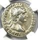Romain Trajan Ar Cistophorus Silver Coin 98-117 Certifié Ngc Vf (very Fine)