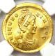Roman Aelia Eudoxia Av Solidus Gold Coin 400-404 Ad Certifié Ngc Choice Xf