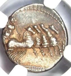 Roman Anonymous Ar Denarius Silver Coin 86 Bc (apollo, Jupiter) Xf Choix Ngc
