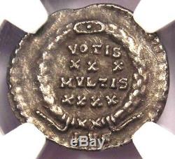 Roman Ar Constantius II Siliqua Coin 337-361 Ad Certifié Ngc Au