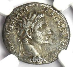 Roman Augustus Octavian Ar Denarius Coin 27 Bc 14 Ad Certifié Ngc Choice Vf